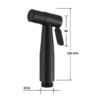 Luxe Bidet Handdouche Set Mat Zwart - Shattaf Toiletsproeier - Inclusief 1.5m Slang & Wandhouder - Industrieel Design