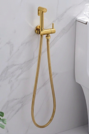 Gold hand shower
