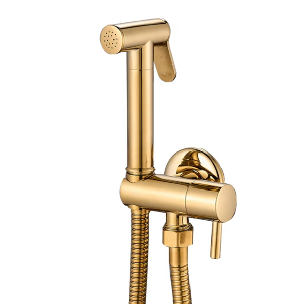 Gold Thumb Nail Luxe RVS Bidet Doucheset Goud – Complete 5-in-1 Set