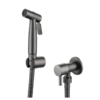 Overview Luxe Handdouche Bidet Set Mat Grijs - Shattaf Bidet Sprayer - Bidetkraan Toilet - RVS 304 - Bidetdouche Compleet - Grijs
